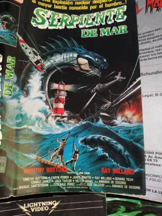 9 CARÁTULAS VHS ORIGINALES VÍDEOCLUB