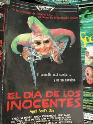 9 CARÁTULAS VHS ORIGINALES VÍDEOCLUB