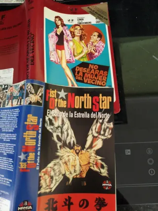 9 CARÁTULAS VHS ORIGINALES VÍDEOCLUB