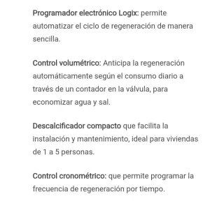 Descalcificador de agua