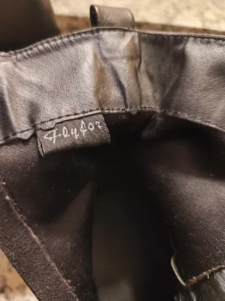 Botines tacón negros hebillas talla 41