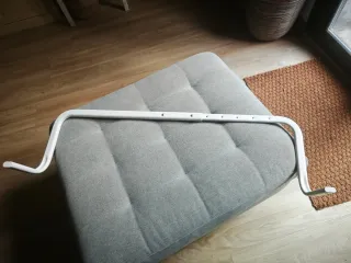 Barra extensible IKEA MULIG metal blanca