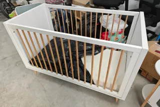 Cuna Diseño Nórdico Blanca