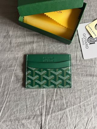 Tarjetero Goyard Verde