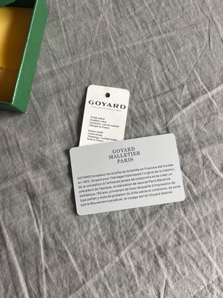 Tarjetero Goyard Verde