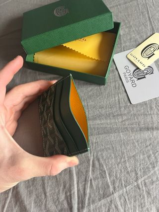 Tarjetero Goyard Verde