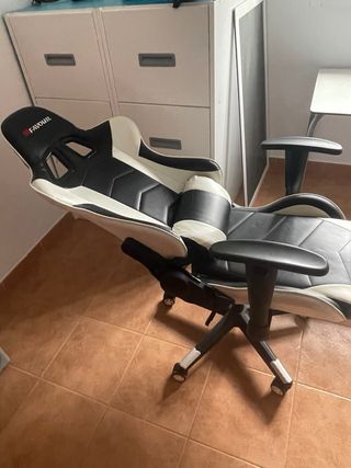 Silla Gaming MFAVOUR Negra y Blanca