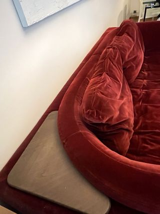 Sofá Natuzzi Terciopelo Burdeos