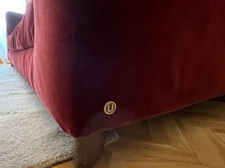 Sofá Natuzzi Terciopelo Burdeos