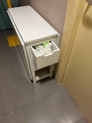 Mesa extensible plegable blanca Ikea