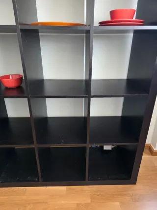 Estantería KALLAX IKEA Negra 182x182 cm
