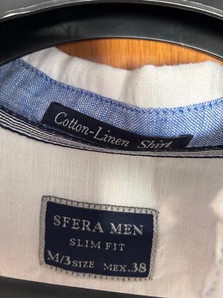Camisa de lino Sfera blanca