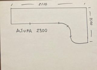 Armario esquinero madera cerezo