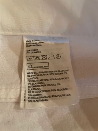 Pantaloni bianchi  cotone elasticizzato H&M