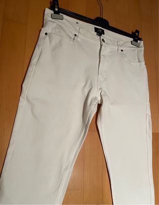 Pantaloni bianchi  cotone elasticizzato H&M