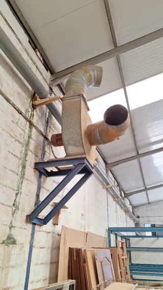 Ventilador industrial para carpintería