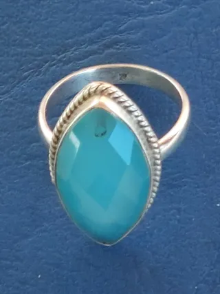 Anillo Plata 925 Azul