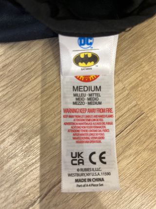 Disfraz Batman Talla Infantil 5 años