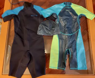 Lote 2 Neoprenos 10-12 Años + Gorro