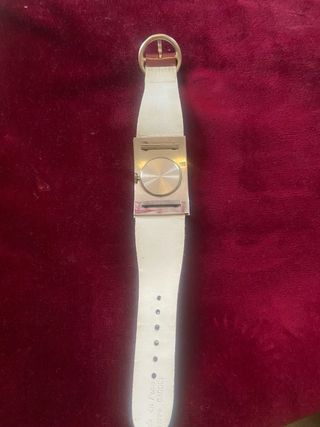 Reloj Vintage Dama Rosa y Plata, cuerda manual