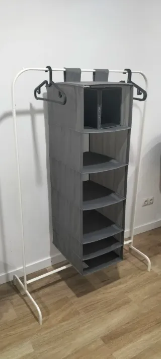 Burro organizador con 10 perchas