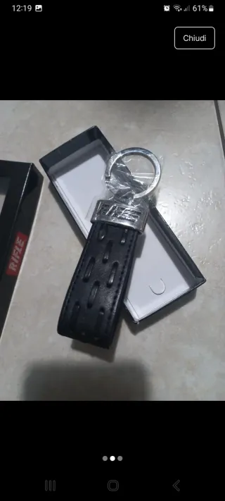 Portachiavi similpelle Rifle