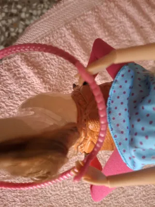 Muñeca amazona con caballo