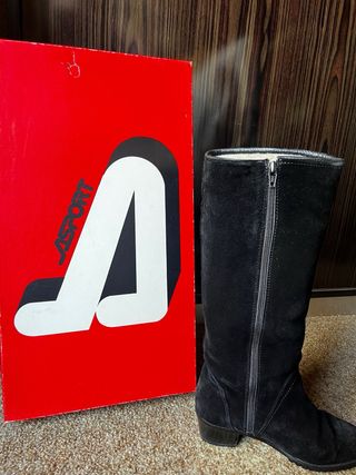 Stivali vintage lana vergine neri