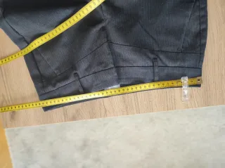 Pantalón de vestir Stefanel gris con raya