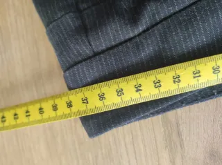 Pantalón de vestir Stefanel gris con raya