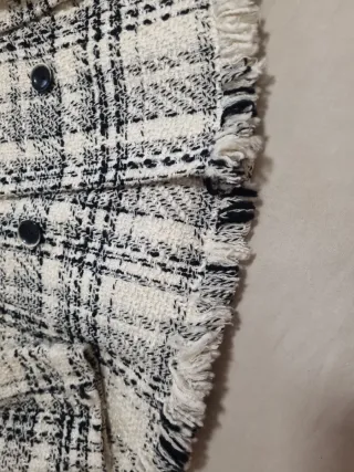 Chaquetón Zara Tweed Estampado