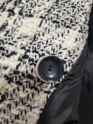Chaquetón Zara Tweed Estampado