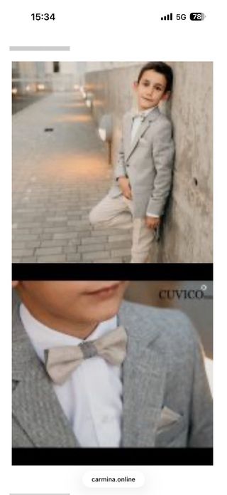 Traje completo Comunión Niño marca CUVICO