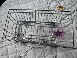 Carrito CD/DVD Metálico con Ruedas