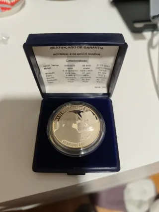 Moneda de Plata Portugal 200 ECU 1991