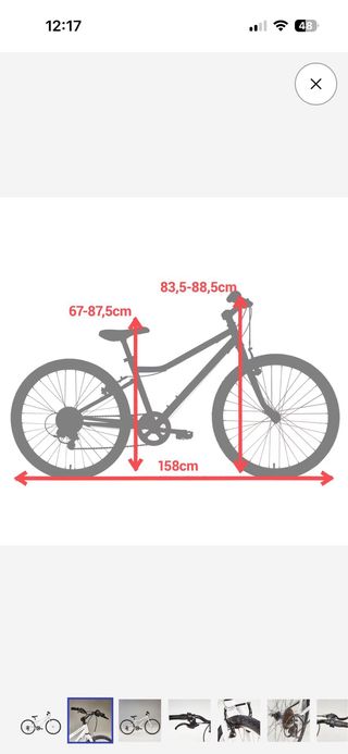 Bicicleta Riverside Blanca 9-12 años