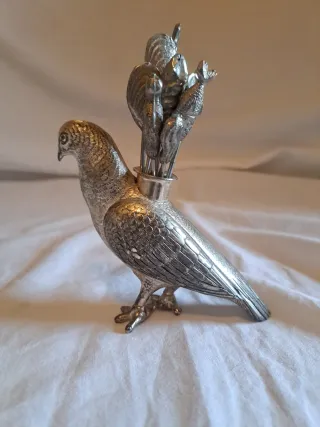 Faisán/Perdiz Soporte Palillos Metal vintage