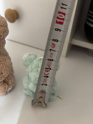 Set 2 Candele Orsetto Rosa e Azzurro