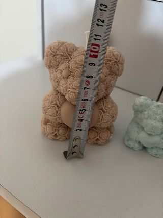 Set 2 Candele Orsetto Rosa e Azzurro