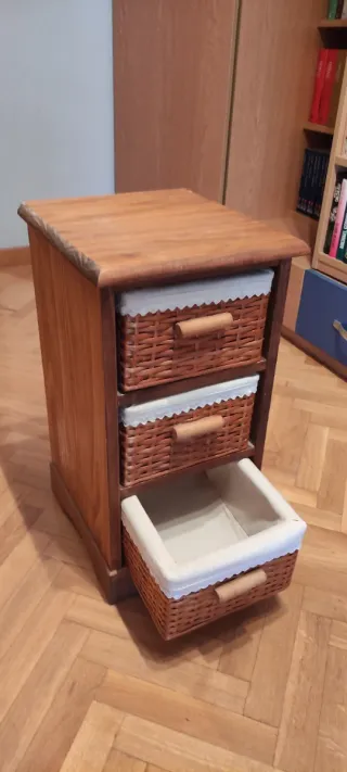 Mueble Estantería con Cajoneras. Mueble auxiliar.