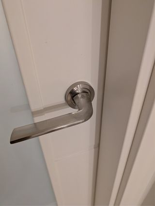 Puertas blancas con cristal