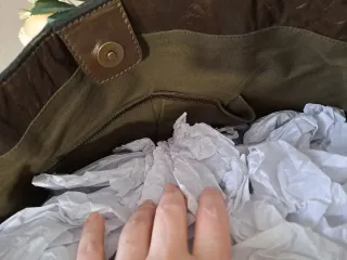 Bolso de piel EseoEse marrón