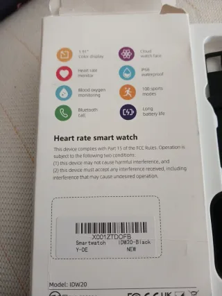 Smartwatch IDW20 Alexa Negro