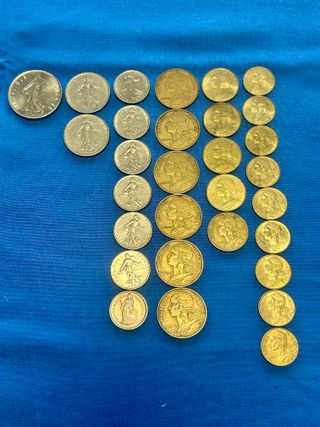 Lote 30 monedas de Francia