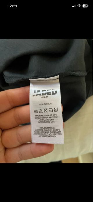 T-shirt Jaded London nera con stampa