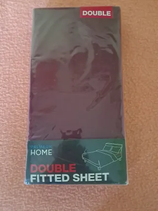 Sábana Bajera morada Doble Sin Estrenar