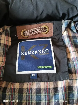 Cazadora Kenzarro Talla L Negra y Marrón.gran cali