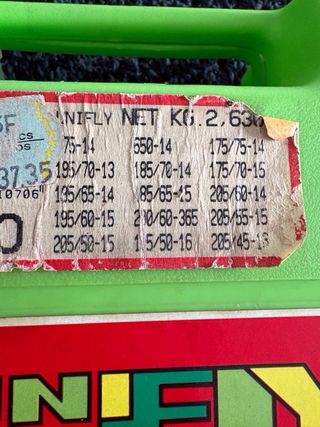 Cadenas para nieve coche.