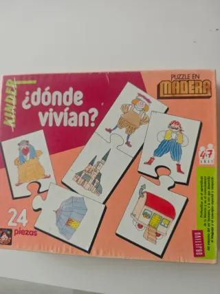 3 Puzzles Madera Kinder 4-7 años