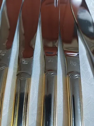 LOTE CUCHILLOS ACERO INOXIDABLE